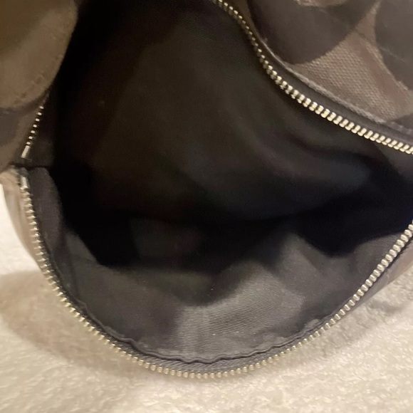 VNTG Coach Madison Maggie Bag Drk Brwn Signature C Hobo 14" x 9" x 4" - Picture 9 of 16